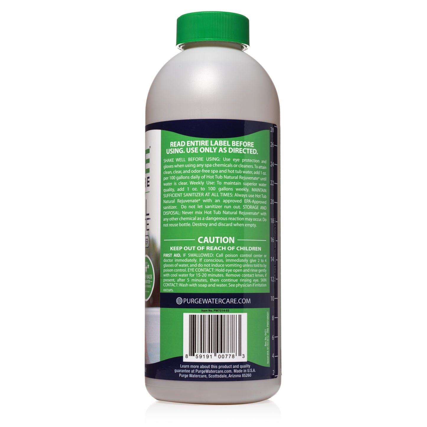 Natural Rejuvenate Hot Tub Cleaner & Spa Enzyme